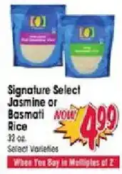 Jewel-Osco Signature Select Jasmine or Basmati Rice offer