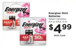 King Soopers Energizer MAX Batteries offer