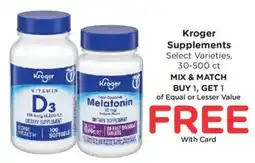 King Soopers Kroger Supplements offer