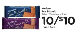 Mariano's Kedem tea biscuit offer
