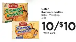 Mariano's Gefen Ramen Noodles offer