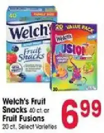 Jewel-Osco Welch's Fruit Snacks or Fruit Fusions offer