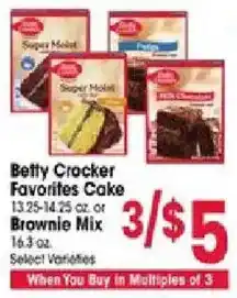 Jewel-Osco Betty Crocker Favorites Cake offer