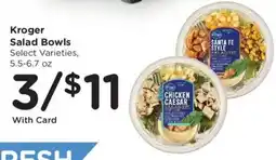 King Soopers Kroger salad bowls offer