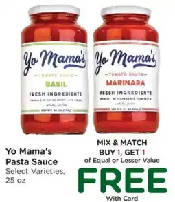 Mariano's Yo Mama's Pasta Sauce offer