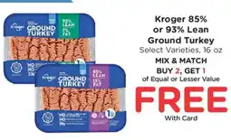 King Soopers Kroger ground turkey offer