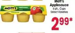 Jewel-Osco Mott's Applesauce offer