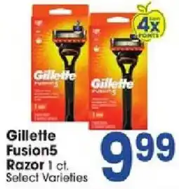 Jewel-Osco Gillette Fusion5 Razor offer