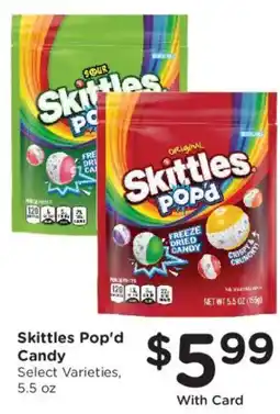 Mariano's Skittles Pop'd Candy offer