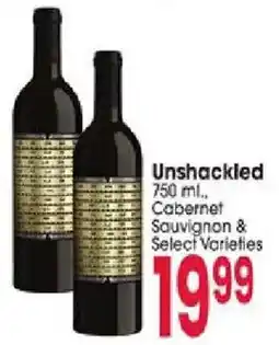 Jewel-Osco Unshackled Cabernet Sauvignon offer