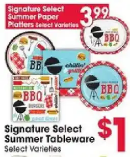 Jewel-Osco Signature Select Summer Paper Platters Select Varieties offer