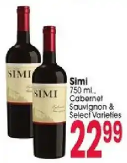 Jewel-Osco Simi Cabernet Sauvignon & Select Varieties offer