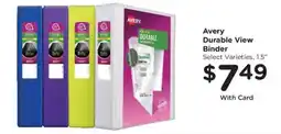 Mariano's Avery Durable View Binder offer