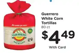 King Soopers Guerrero White Corn Tortillas offer