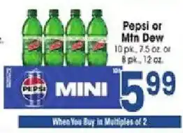 Jewel-Osco Pepsi Mini offer
