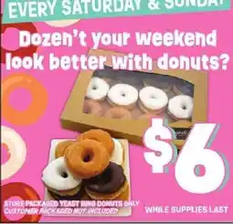 Jewel-Osco Store packaged yeast ring donuts offer