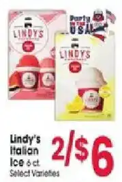 Jewel-Osco Lindy's Italian Ice offer