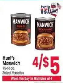 Jewel-Osco Hunt's Manwich offer