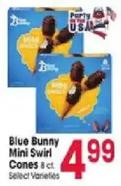 Jewel-Osco Blue Bunny Mini Swirl Cones offer