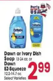 Jewel-Osco Dawn or Ivory Dish Soap offer