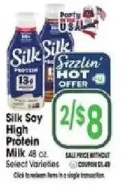 Jewel-Osco Silk Soy High Protein Milk offer