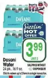 Jewel-Osco Dasani Water offer