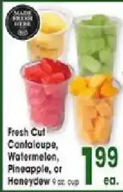 Jewel-Osco Fresh Cut Cantaloupe, Watermelon, Pineapple, or Honeydew offer