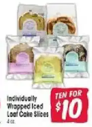 Jewel-Osco Individually Wrapped Iced Leaf Cake Slices offer