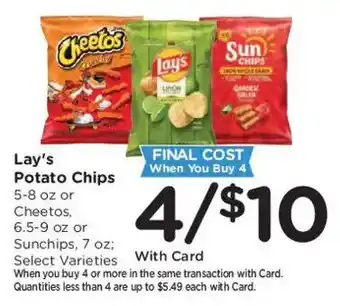 Ralphs Lay's Potato Chips offer