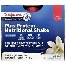 Walgreens Plus Protein Nutritional Shake offer