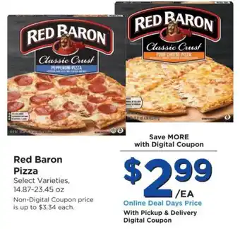 Food 4 Less Red Baron Pizza offer