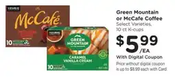 Ralphs Green Mountain or McCafe Coffee offer