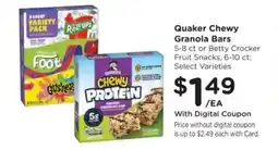 Ralphs Quaker Chewy Granola Bars offer