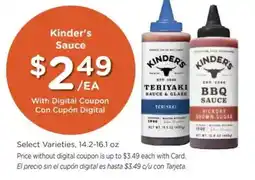 Ralphs Kinder's Sauce offer