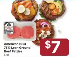 Food 4 Less American BBQ Ground Beef Patties offer