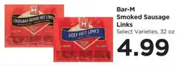 Food 4 Less Bar-M smoked sausage links offer