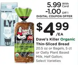 Ralphs Dave's Killer Organic Thin-Sliced Bread offer
