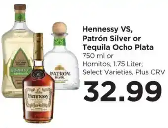 Food 4 Less Hennessy VS, Patrón Silver or Tequila Ocho Plata offer