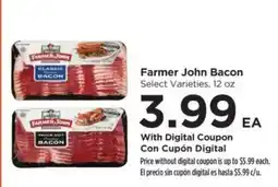 Food 4 Less Farmer John Bacon offer
