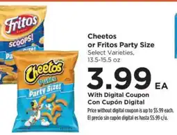 Food 4 Less Cheetos or Fritos Party Size offer
