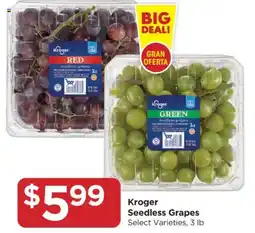 Food 4 Less Kroger Seedless Grapes offer