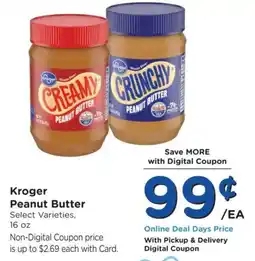 Ralphs Kroger Peanut Butter offer