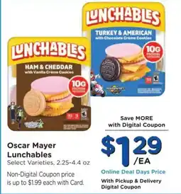 Ralphs Oscar Mayer Lunchables offer