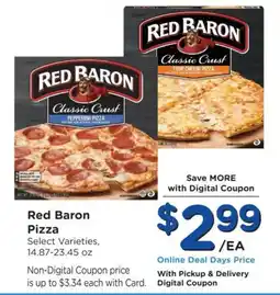 Ralphs Red Baron Pizza offer