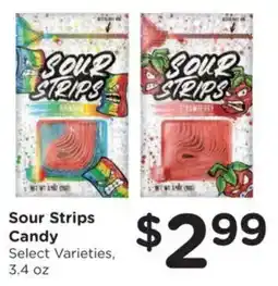 Food 4 Less Sour Strips Candy offer