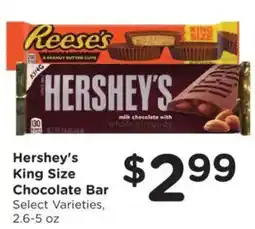 Food 4 Less Hershey's King Size Chocolate Bar offer