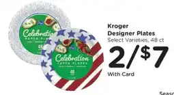 Ralphs Kroger designer plates offer
