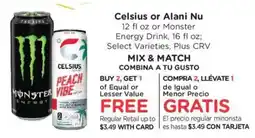 Ralphs Celsius or Alani Nu Energy Drink offer