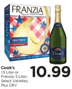 Food 4 Less Cook's Franzia offer