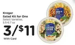 Ralphs Kroger salad kit for one offer